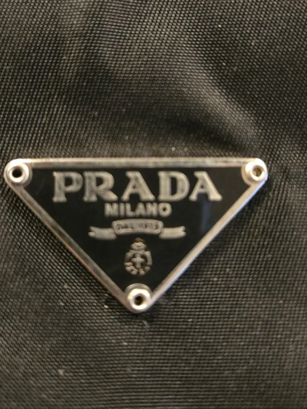 PRADA BLACK COSMETIC DRAWSTRING BAG - Picture 6 of 10